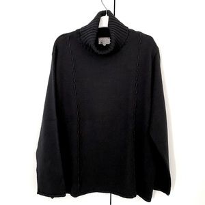 Ladies Black Merino Wool Sweater